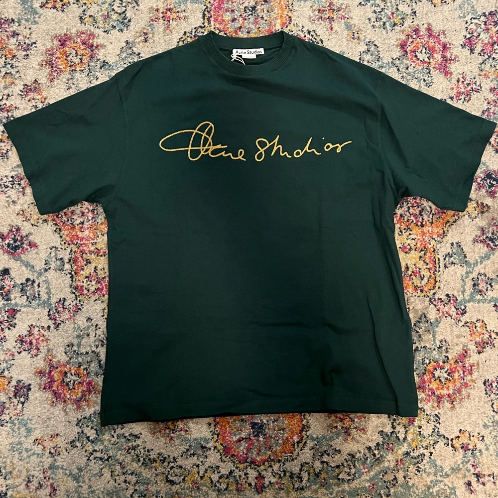 Acne Studios Signature logo-print Crew neck T-shirt